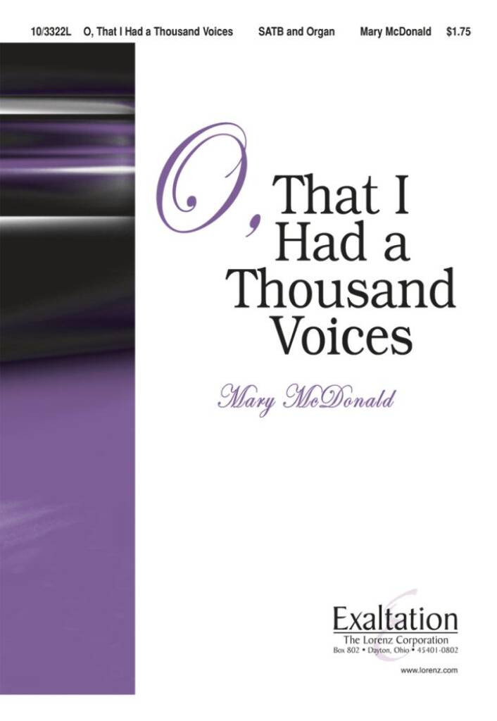 O, That I Had A Thousand Voices