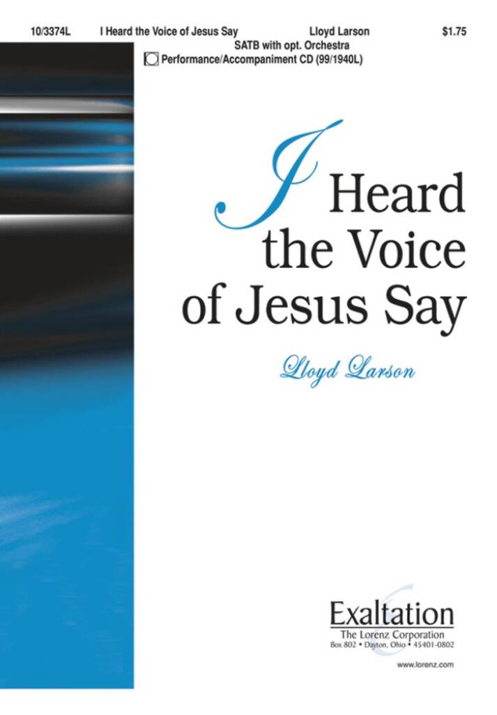 I Heard The Voice Of Jesus Say