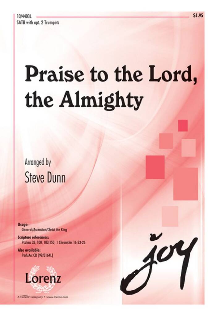 Praise To The Lord, The Almighty