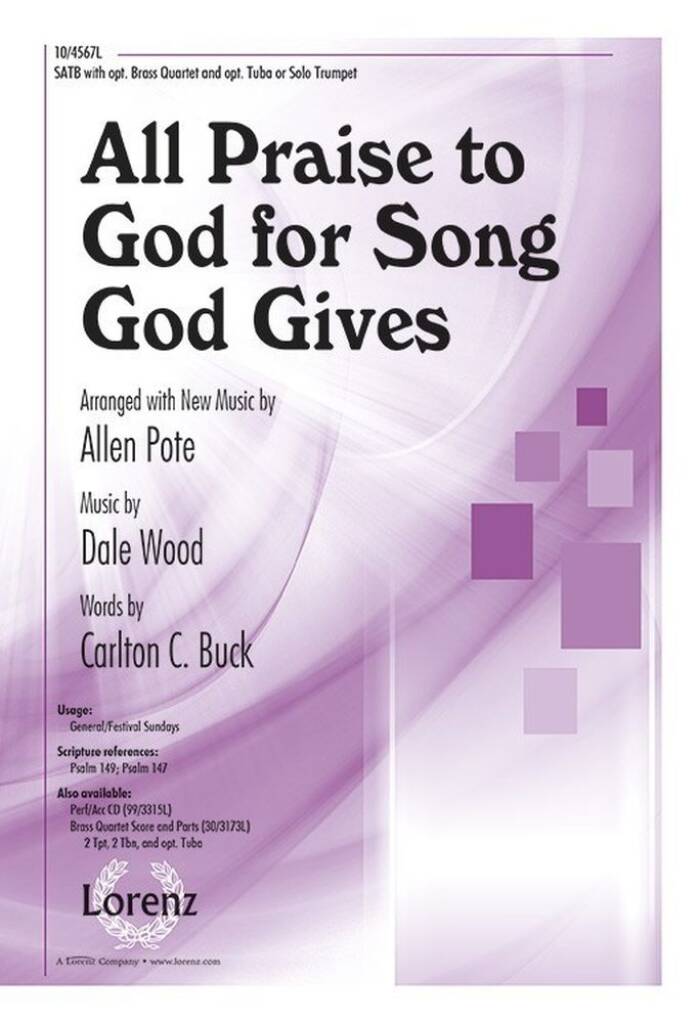 All Praise To God For Song God Gives