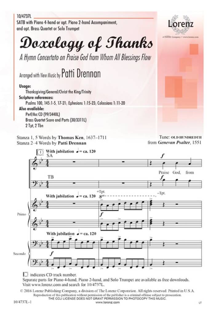 Doxology Of Thanks