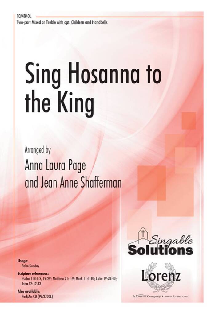 Sing Hosanna To The King