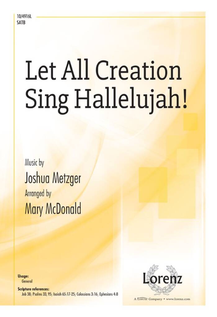 Let All Creation Sing Hallelujah!