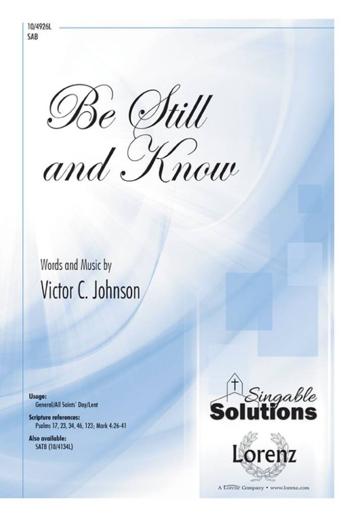 Be Still and Know