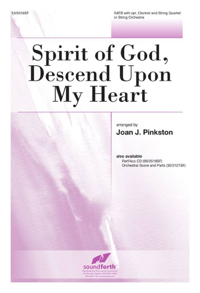 Spirit Of God, Descend Upon My Heart