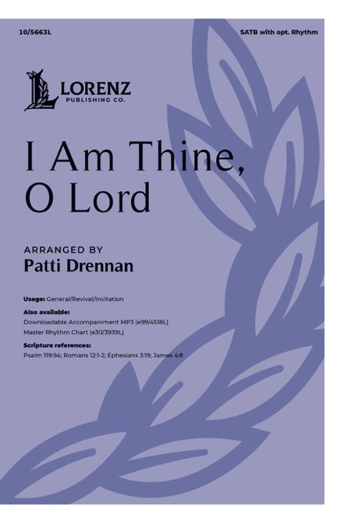 I Am Thine, O Lord