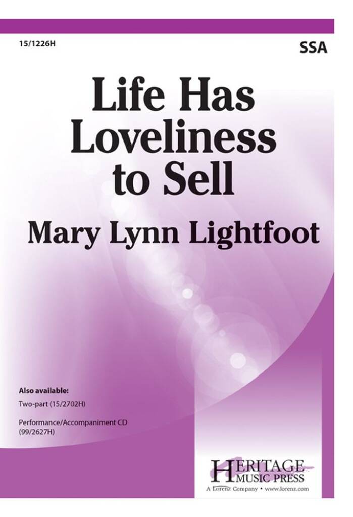 Life Has Loveliness To Sell