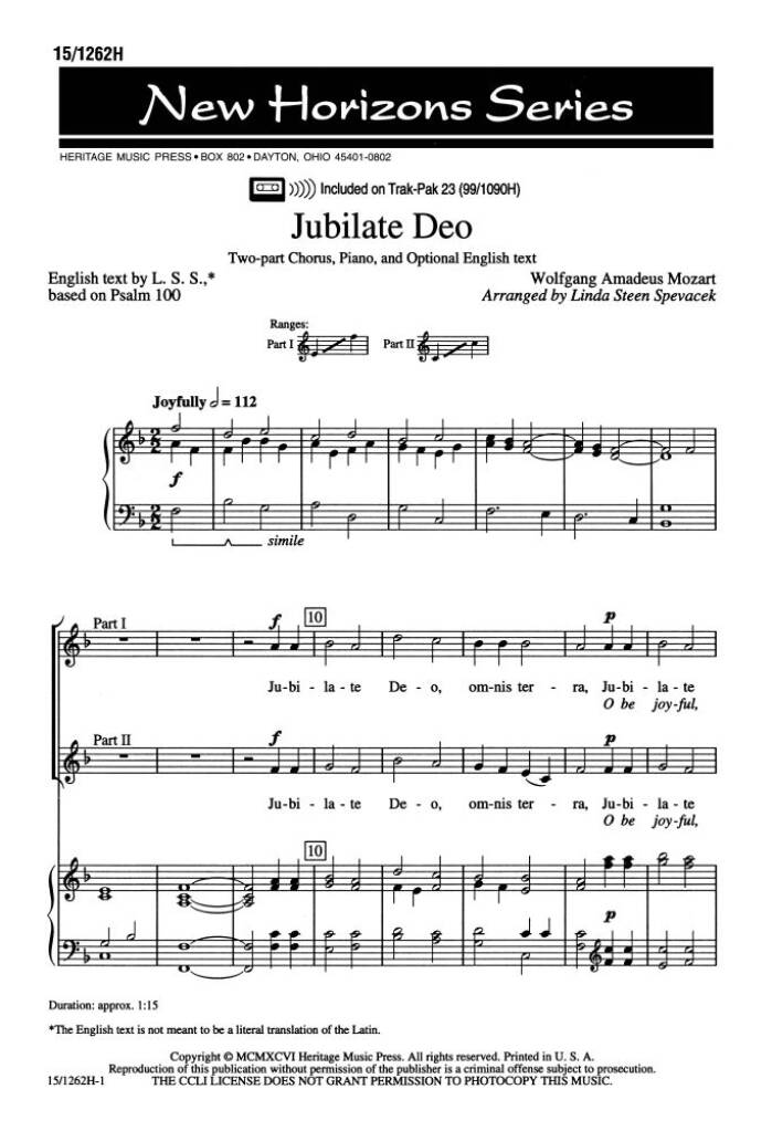 Jubilate Deo