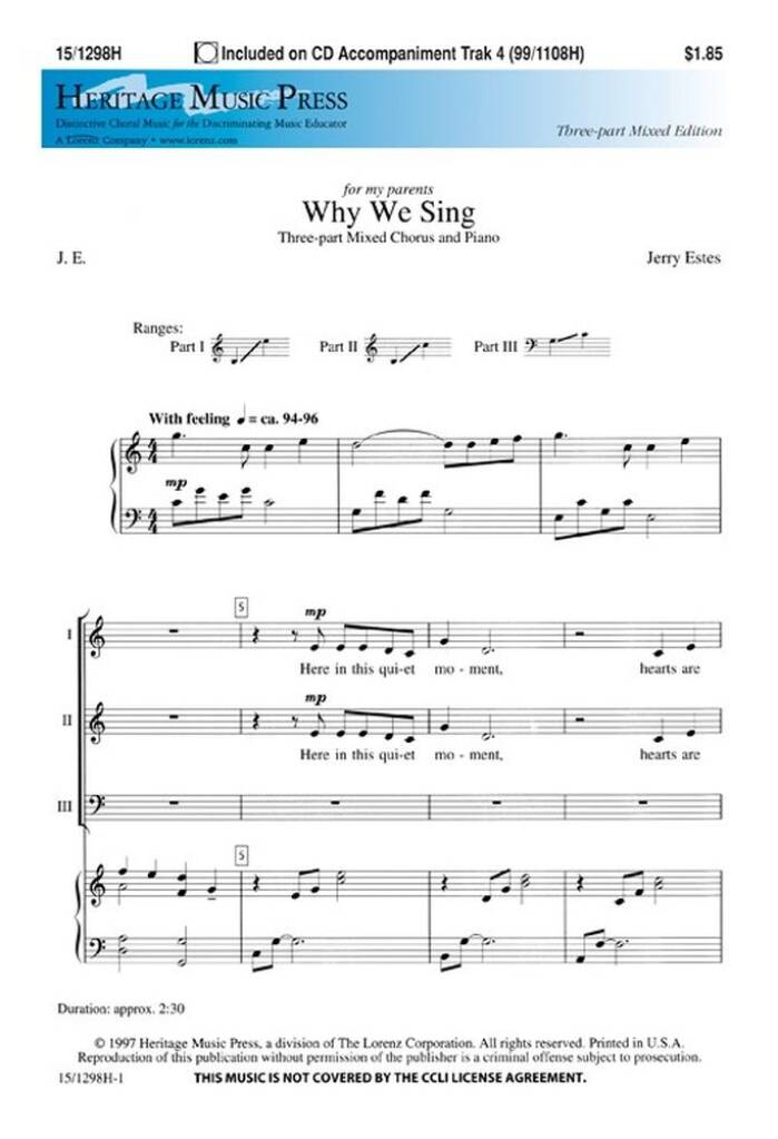 Why We Sing