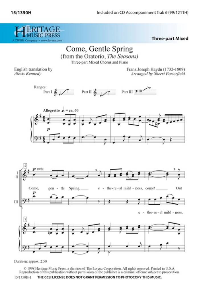 Come, Gentle Spring