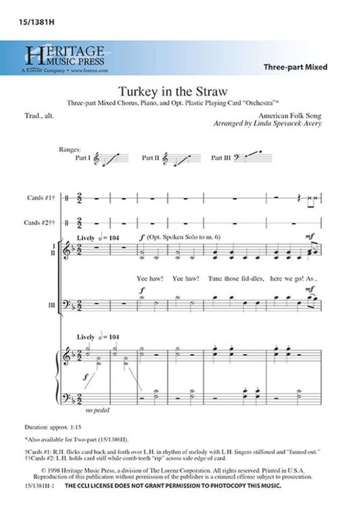 Turkey In The Straw