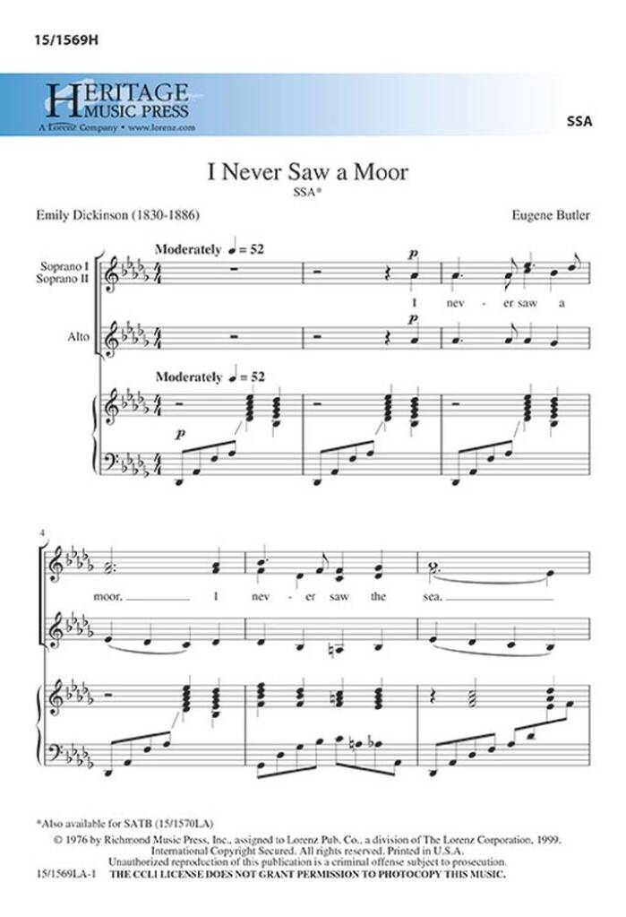 I Never Saw A Moor