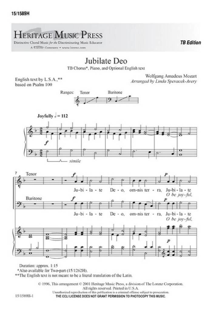 Jubilate Deo