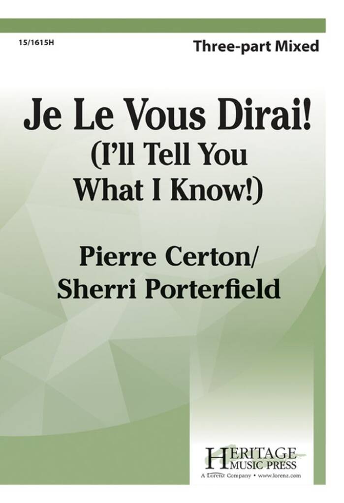 Je Le Vous Dirai