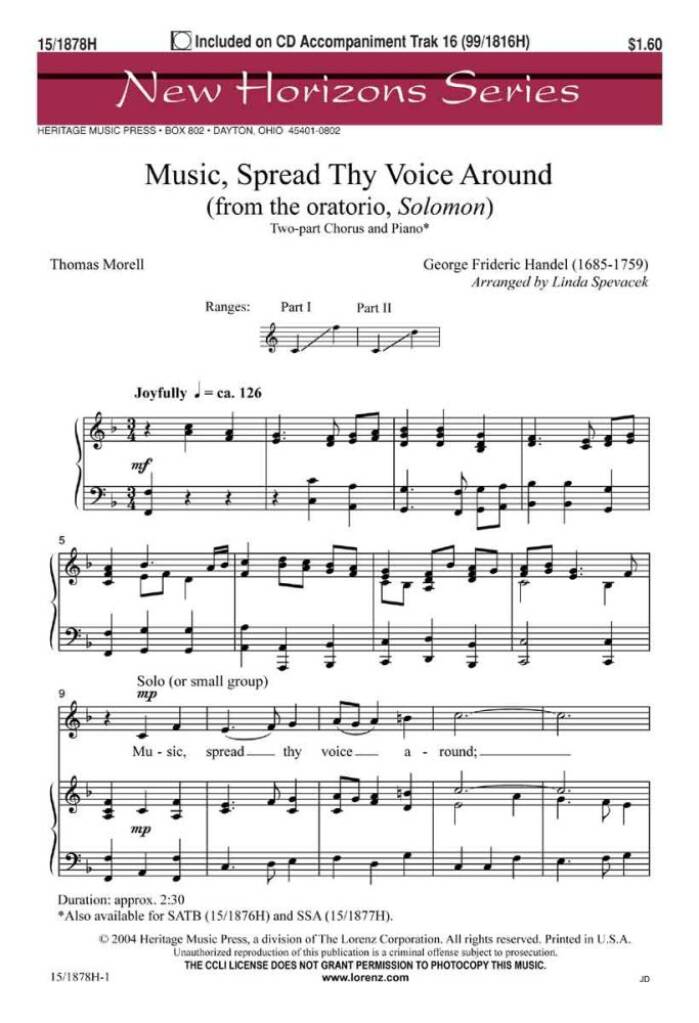Music, Spread Thy Voice Around