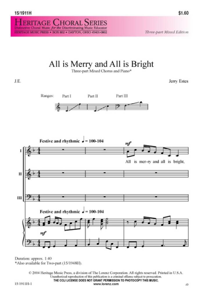All Is Merry and All Is Bright
