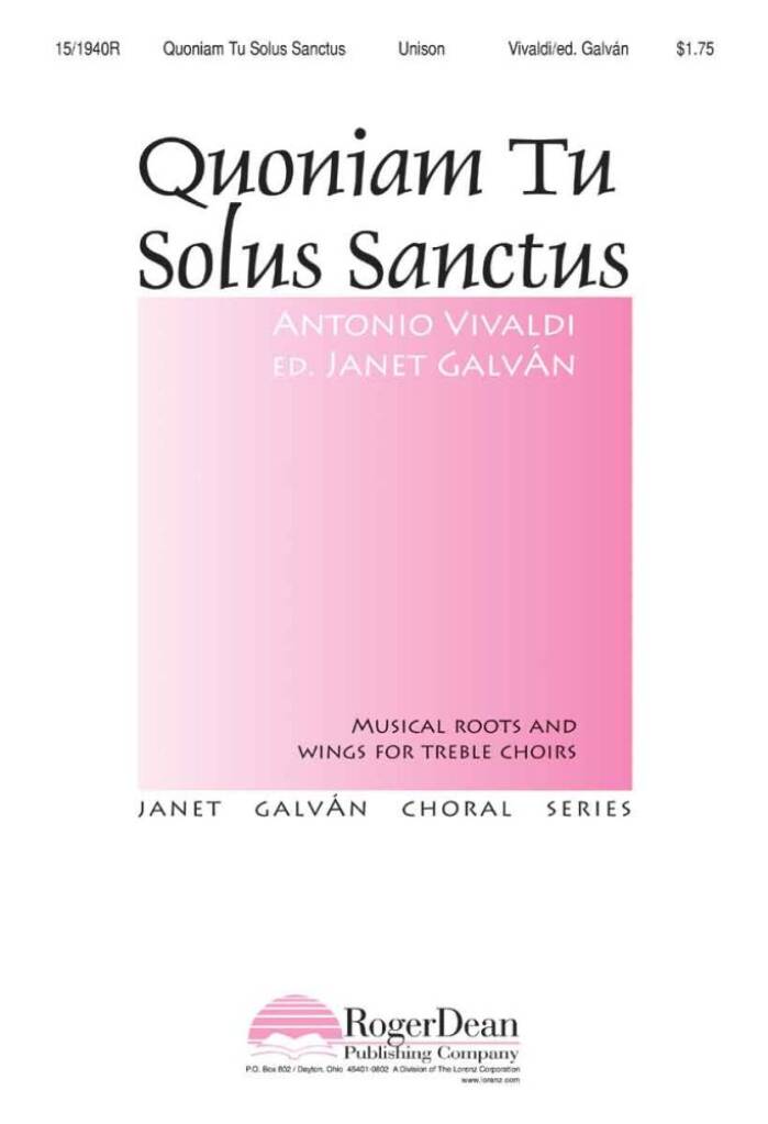 Quoniam Tu Solus Sanctus