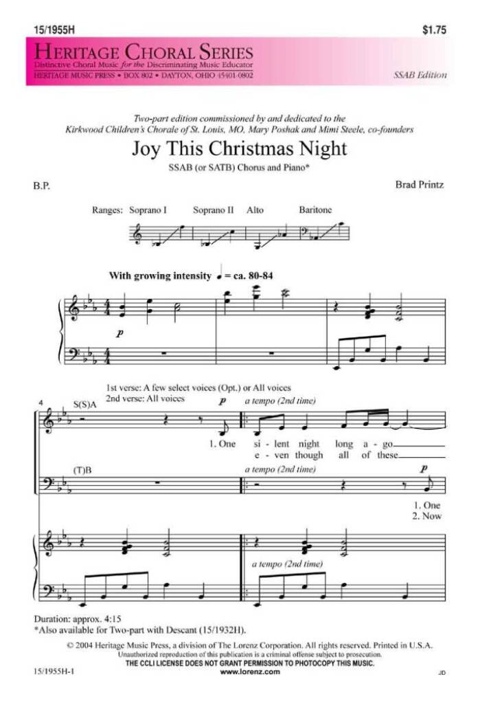 Joy This Christmas Night