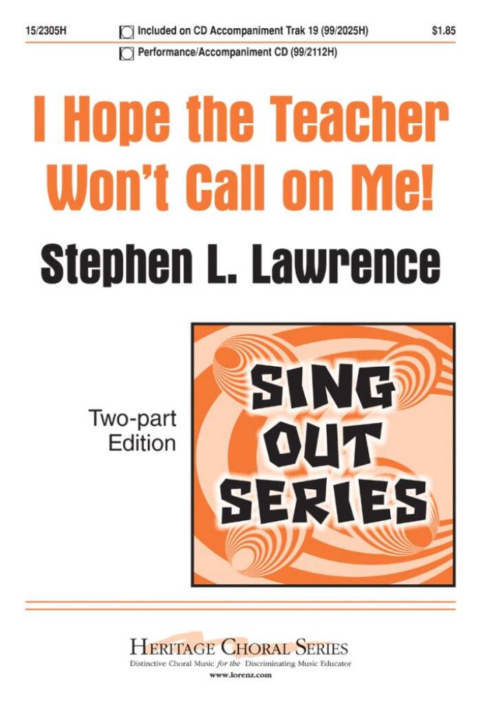 I Hope The Teacher Won't Call On Me!