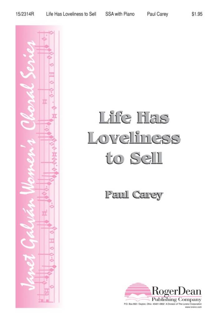 Life Has Loveliness To Sell