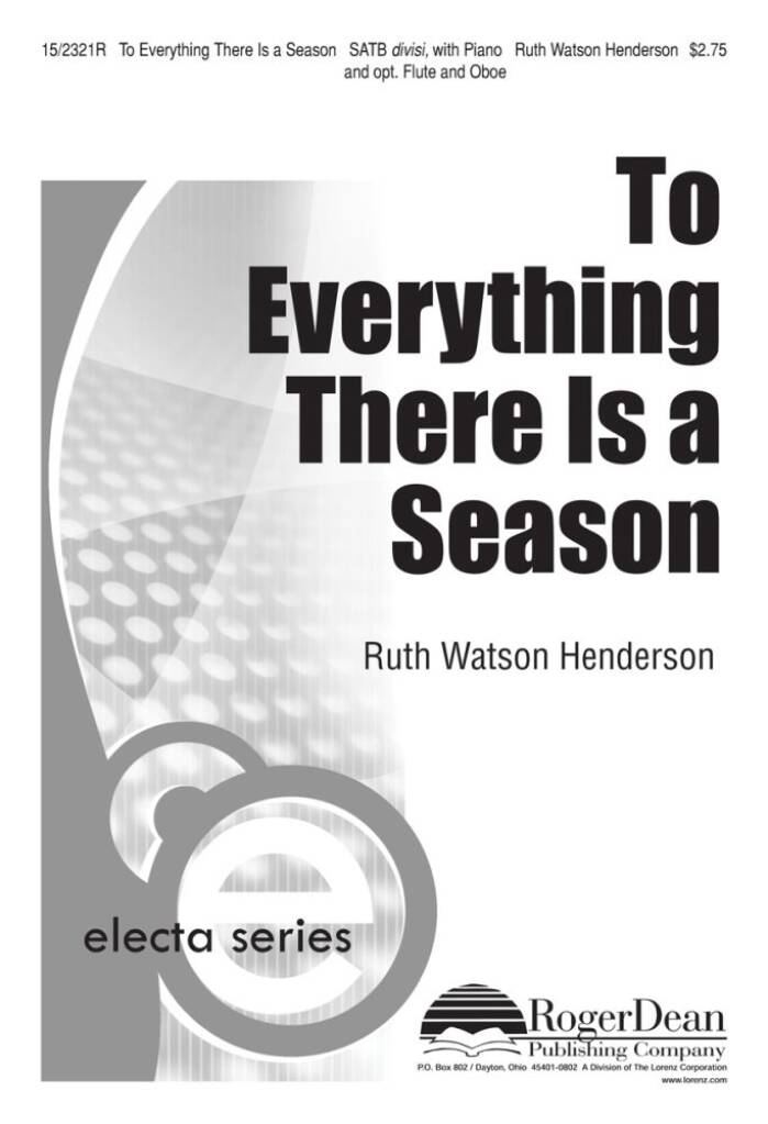 To Everything There Is A Season