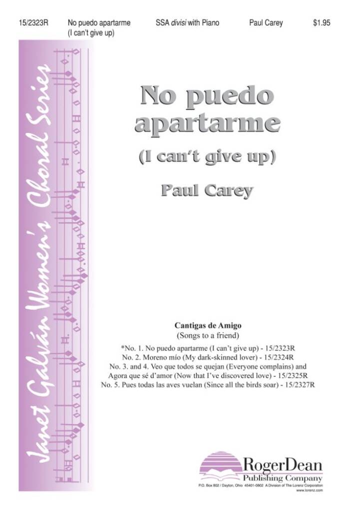 No Puedo Apartarme (I Can't Give Up)