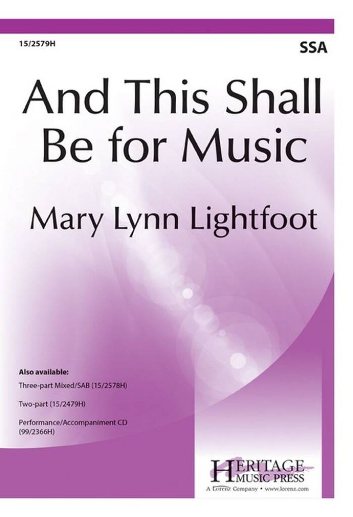 And This Shall Be For Music
