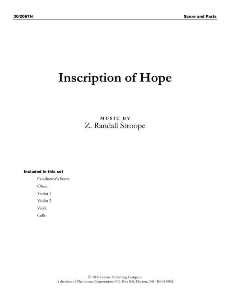 Inscription Of Hope