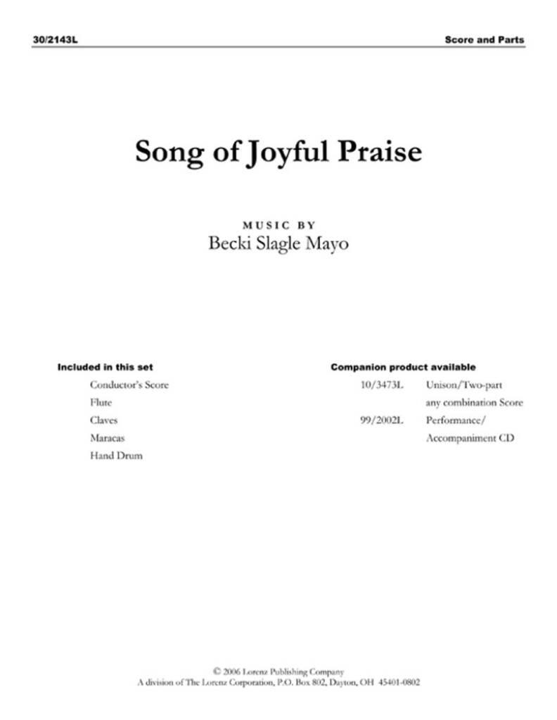 Song Of Joyful Praise