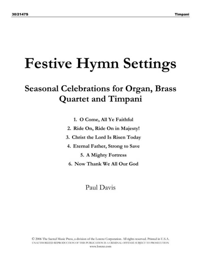 Festive Hymn Settings