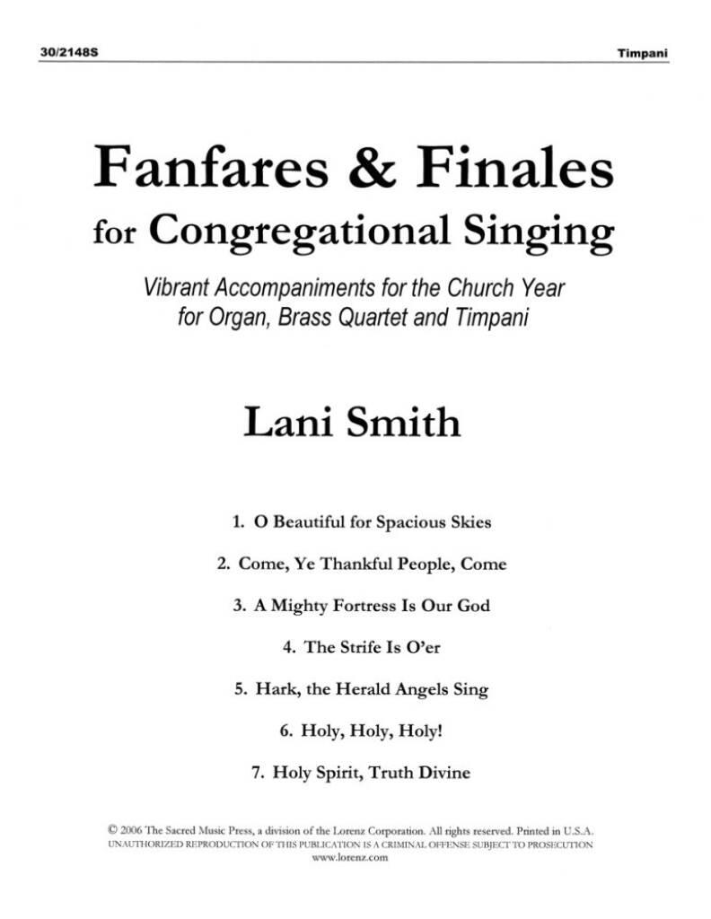 Fanfares and Finales For Congregational Singing