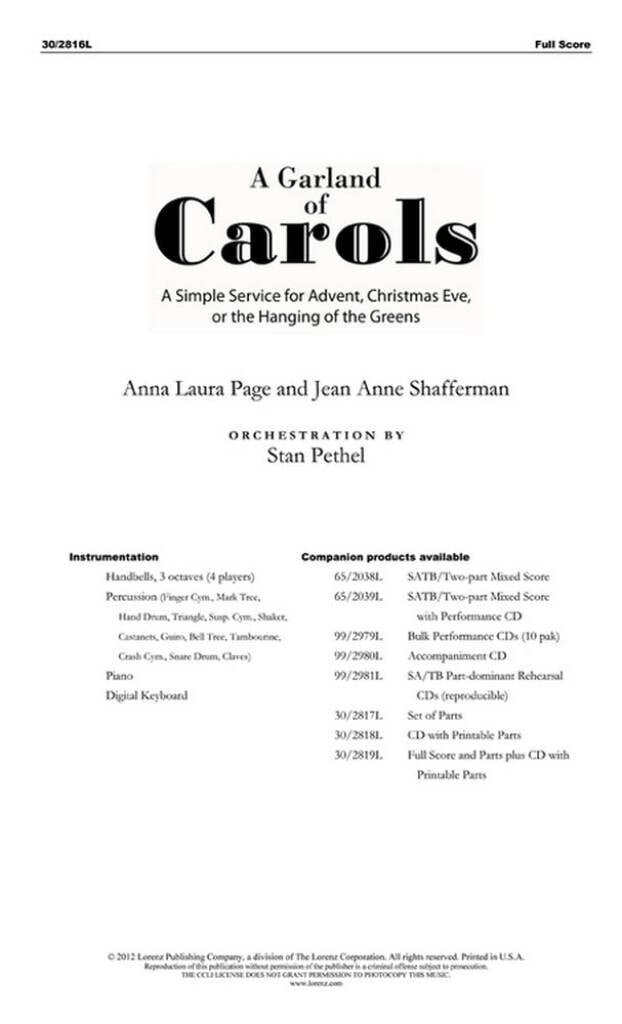 A Garland Of Carols