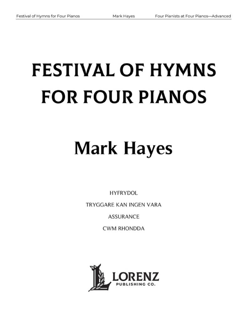 Festival of Hymns for Four Pianos