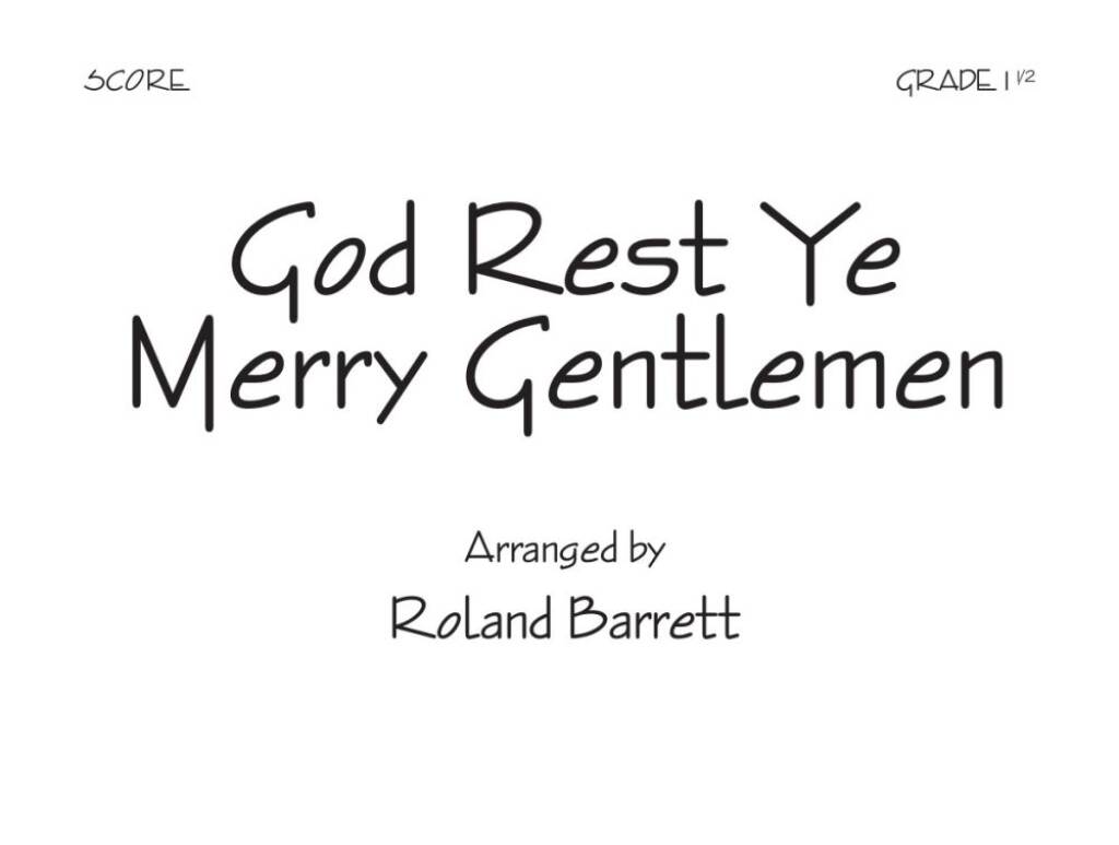 God Rest Ye Merry, Gentlemen