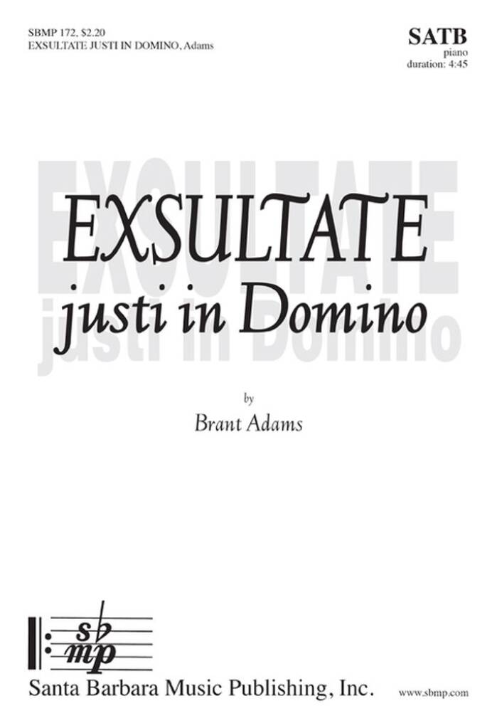 Exsultate Justi In Domino
