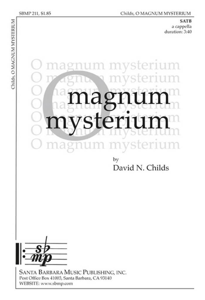 O Magnum Mysterium
