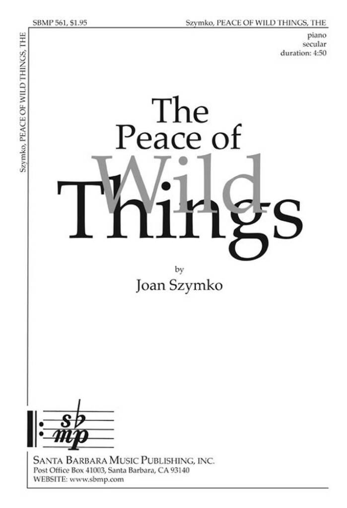The Peace Of Wild Things
