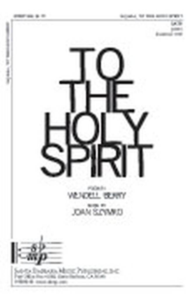 To The Holy Spirit