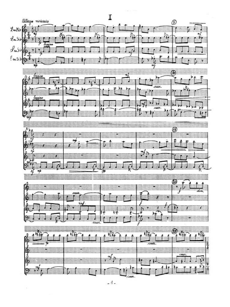 Quatuor de clarinettes
