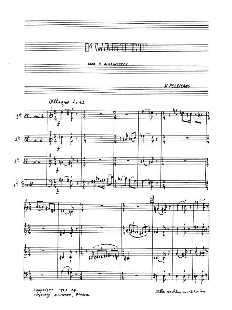 Kwartet No 1