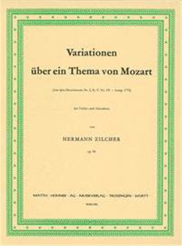 Variationen über ein Thema von Mozart op 94 KV 131