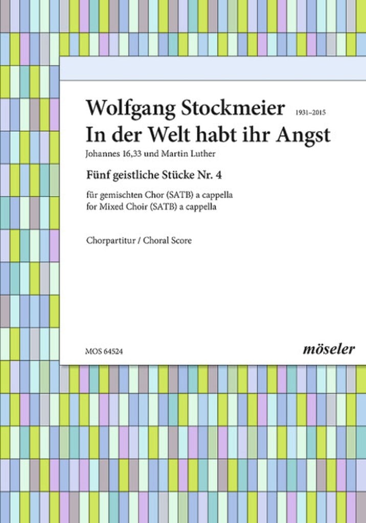 Fünf Geistliche Stücke Wk 100