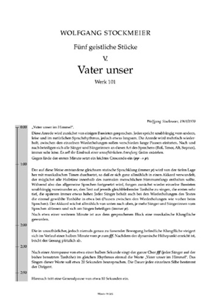 Fünf Geistliche Stücke Wk 101