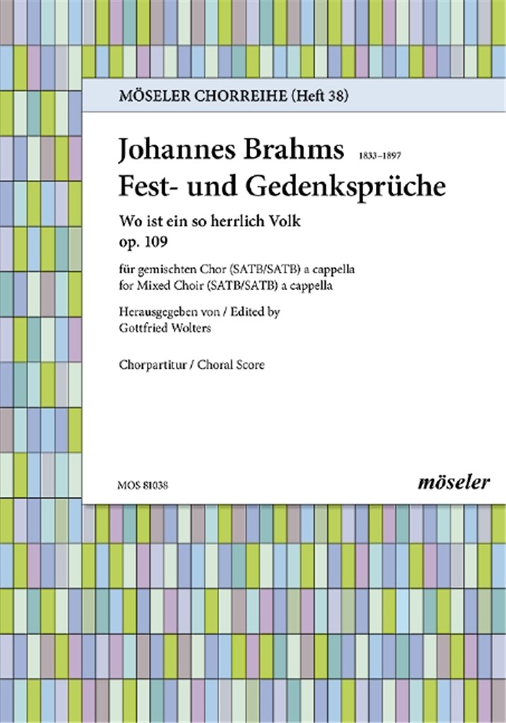 Fest- und Gedenksprüche op. 109
