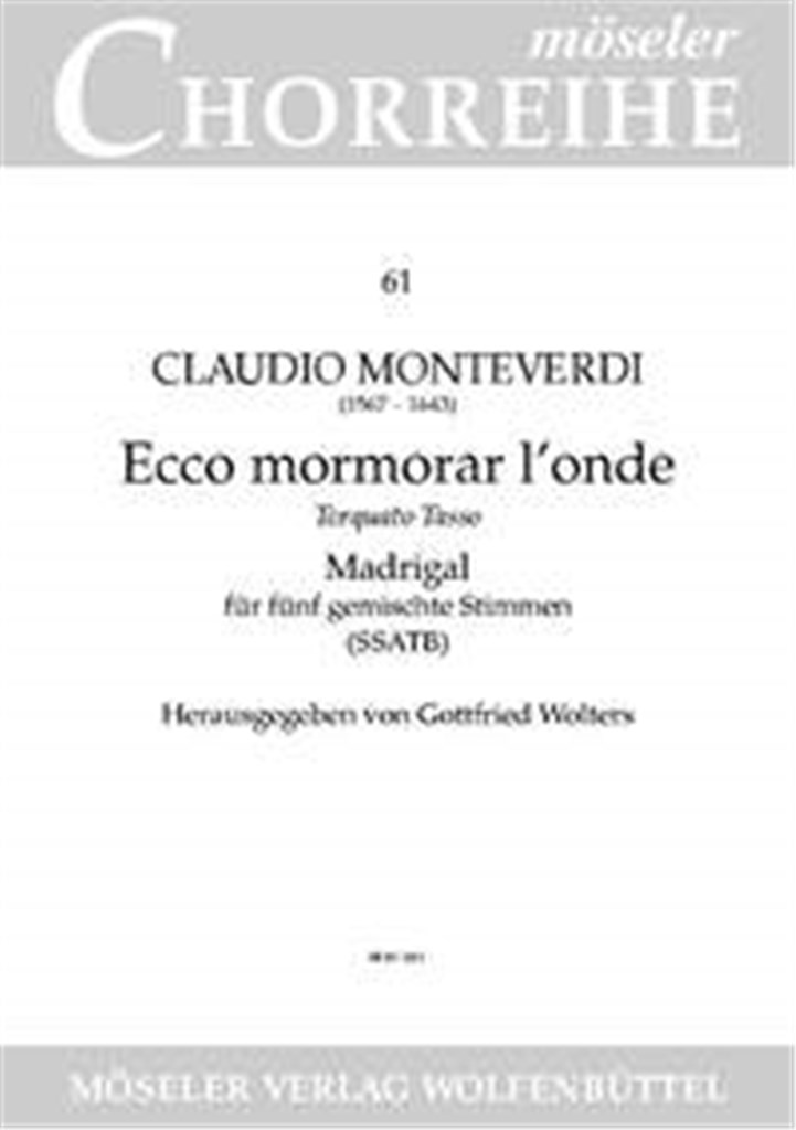 Ecco mormorar l'onde SV 51