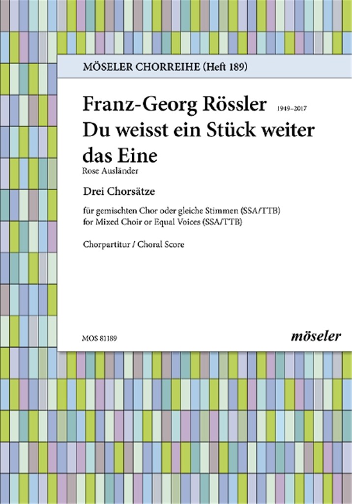 Du weisst ein Stück weiter das Eine