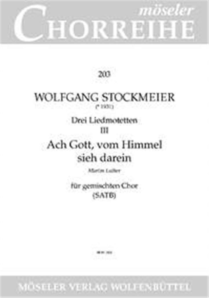 Drei Liedmotetten Wk 272