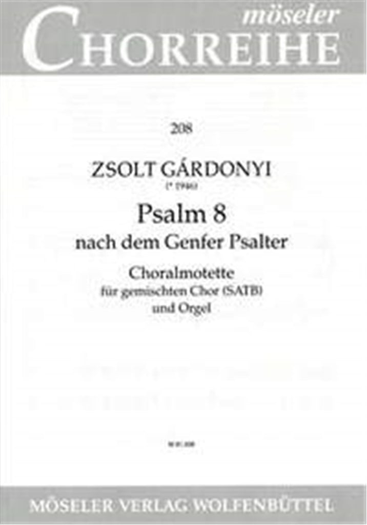 Psalm 8 nach dem Genfer Psalter