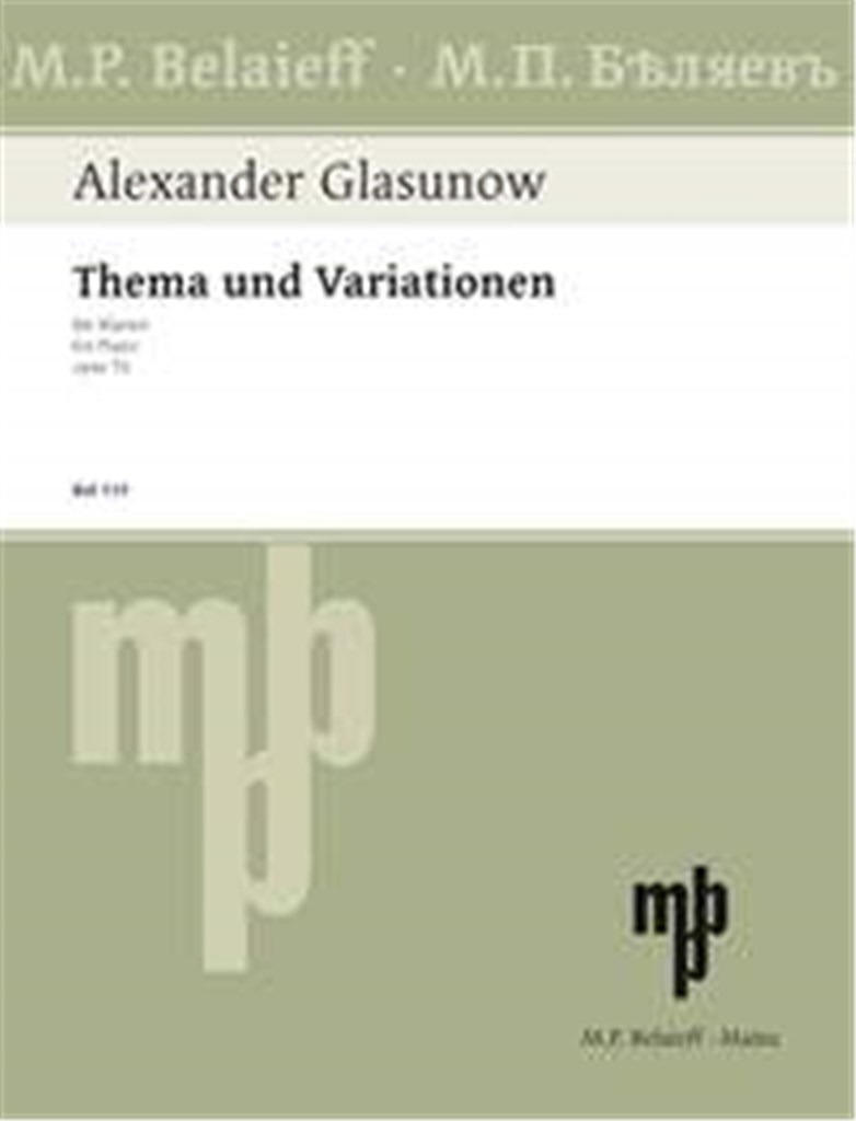 Thema und Variationen fis-Moll op. 72