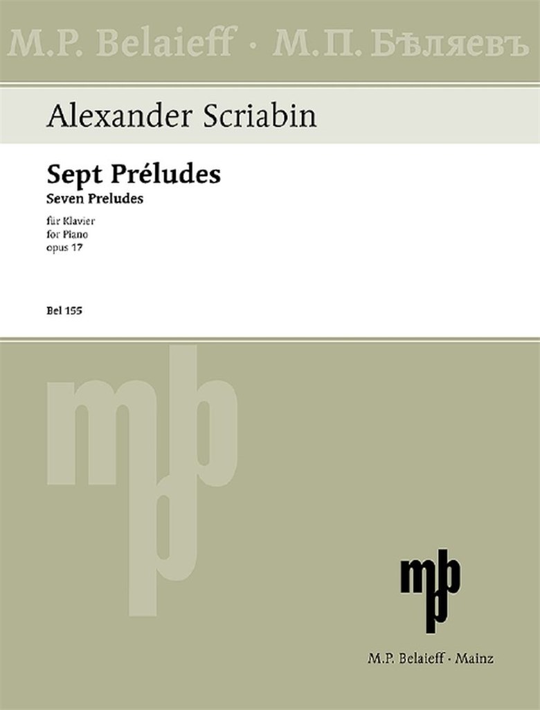 Sept Préludes op. 17